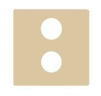 FD0322-A Fede Fede Плата монтажная для механизмов TV/SAT  с 2-мя разъемами, бежевая