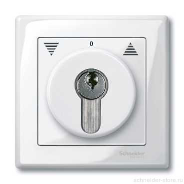 SM Накладка для выключателя, управл. ключом, арт.№SCMTN318601, бел.