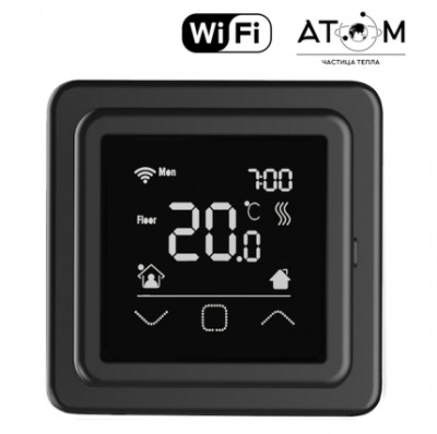 Терморегулятор ATOM Gamma Wi-Fi Черный, ATGWB000
