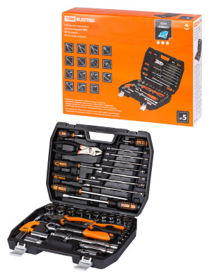 Набор инструментов универсальный №5, 48 позиций, CR-V сталь "Алмаз" TDM Electric, SQ1014-0105