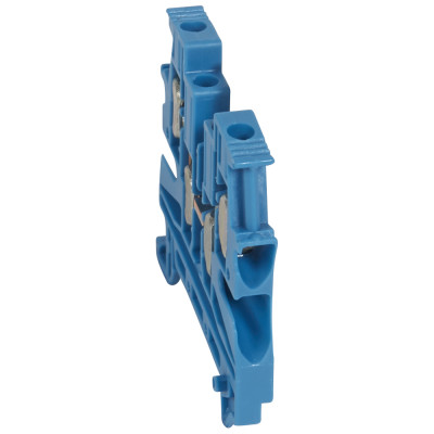 Legrand Винтовая клемма Viking 3 - однополюсная - 2 входа/2 выхода - шаг 6 мм - синий, 037109