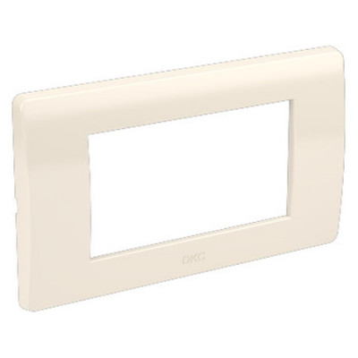 ДКС Рамка на 4 модуля, слоновая кость, RAL9001, 75011O
