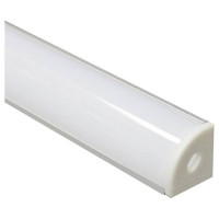 Профиль алюминиевый "угловой круглый 16*16мм", серебро, CAB280 с матовым экраном, 2 заглушками, 4 крепежами в комплекте, Feron 10299 Профиль алюминиевый "угловой круглый 16*16мм", серебро, CAB280 с матовым экраном, 2 заглушками, 4 крепежами в комплекте, Feron 10299