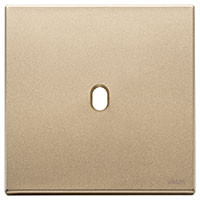Vimar Накладка Vintage, 2 модуля на 1 выключатель, металл сатинированное золото, 22672.1.88