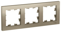 ATN000503 - ATLASDESIGN 3-постовая РАМКА, универсальная, ШАМПАНЬ, Systeme Electric