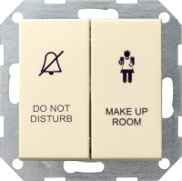 110401 Gira Двухклавишный выключатель в сборе для управления индикатором состояния номера в гостинице