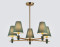 Потолочный светильникс мрамором E14*5, AMBRELLA LIGHT, LH75051