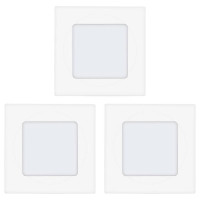 94733 Комплект светодиод. встраив. светильников FUEVA 1, 3х2,7W (LED) 3000K, 85х85, литой металл, белый