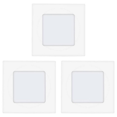 94733 Комплект светодиод. встраив. светильников FUEVA 1, 3х2,7W (LED) 3000K, 85х85, литой металл, белый