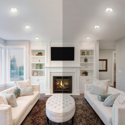 Светильник Gauss Backlight накладной BL222 Квадрат. Акрил, 6+3W, LED 3000K, 145*145, 1/30, BL222