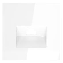 Накладка для розетки компьютерной RJ45 кат.6, S70 (белый глянцевый), VLS001301