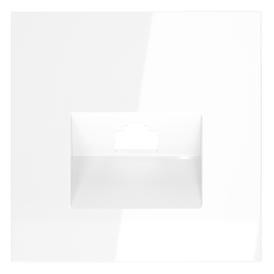 Накладка для розетки компьютерной RJ45 кат.6, S70 (белый глянцевый), VLS001301