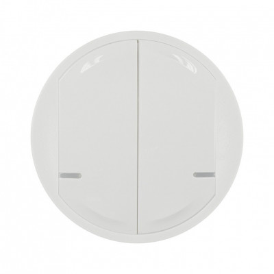 064816 - Celiane with NETATMO.Лицевая панель для умного проводного/беспроводного 2-клавишного выключателя .Цвет Белый