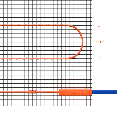 Нагревательный мат VLT01-200-10, VLT01-200-10