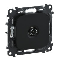 Legrand Valena ALLURE.Розетка ТВ c топологией "звезда" 0-2400 МГц.С лицевой панелью.Антрацит, 753971