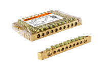 Шина "N" нулевая 8x12мм 10/2 (10 групп/крепеж по краям) TDM Electric, SQ0801-0069