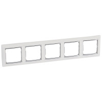 Legrand Рамка 5 постов - Legrand Valena - белый/серебряный штрих, 770495