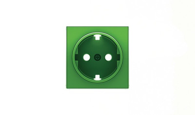 8588 VD - Накладка для розетки SCHUKO, серия SKY, цвет зелёный - 2CLA858880A1001