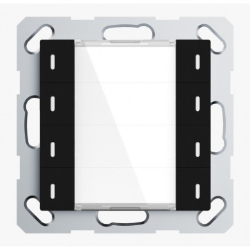 GVS CHPLE-08/02.2.03 Клавишный выключатель Plus 55 мм, 8 клавиш, чёрный