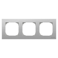 ABB SKY Нержавеющая сталь Рамка 3-постовая