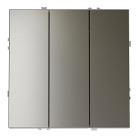 Выключатель встраиваемый VOLTUM S70 трехклавишный 10А, (шелк), VLS030104