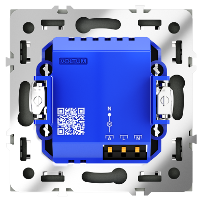 Датчик движения встраиваемый VOLTUM S70, (черный матовый), VLS070508