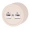 BIRONI Лизетта Пластик Песочное золото Розетка 2-ая RJ45, B1-302-24
