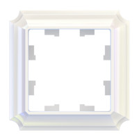 ATN100401 - ATLASDESIGN ANTIQUE 1-постовая РАМКА, ЖЕМЧУГ, Systeme Electric