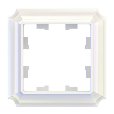 ATN100401 - ATLASDESIGN ANTIQUE 1-постовая РАМКА, ЖЕМЧУГ, Systeme Electric