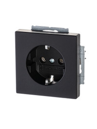 ABB BJE Solo/Future Черный бархат Розетка с/з ABB BJE Solo/Future Черный бархат Розетка с/з