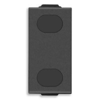 Vimar Индикатор на 1 модуль двойной с прозрачным диффузором, карбон матовый, 09388.CM