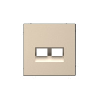 GAL000590 - ARTGALLERY НАКЛАДКА ДВОЙНАЯ для информационных функций типа Keystone, ШАМПАНЬ, Systeme Electric