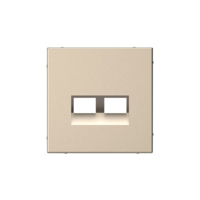 GAL000590 - ARTGALLERY НАКЛАДКА ДВОЙНАЯ для информационных функций типа Keystone, ШАМПАНЬ, Systeme Electric