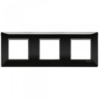Vimar Накладка для 6 модулей (2+2+2) расстояние между центрами 71мм черная, 14644.05 Vimar Накладка для 6 модулей (2+2+2) расстояние между центрами 71мм черная, 14644.05