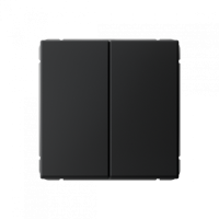 GAL001017S - ARTGALLERY 2-клавишный ВЫКЛЮЧАТЕЛЬ КНОПОЧНЫЙ, 10АХ, механизм, быстрозажим. клем., КАРБОН, Systeme Electric