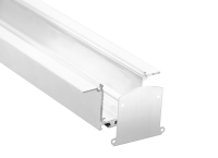 Donel,встраиваемый алюминиевый профиль под шпаклевку,  40х76х3000. Цвет: Белый матовый, RAL9003,Серия:DN8ALE, DN18519H3RAL9003