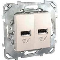 MGU5.928.25ZD - Unica Розетка USB 2.0, беж, Schneider Electric