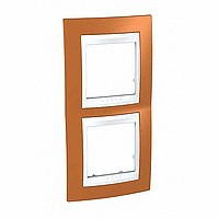 ХАМЕЛЕОН РАМКА 2-постовая, вертикальная, БЕЛЫЙ/ ОРАНЖЕВЫЙ
