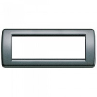 Vimar Накладка для 6 модулей RONDO металл металлик антрацитовый, 16756.23