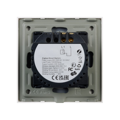 Выключатель сенсорный SWT-OMALI-S01-ZB-WH (250V, 10A, Zigbee) (Arlight, Стекло), 050035