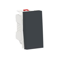 NU310654 - SE UNICA MODULAR ВЫКЛЮЧАТЕЛЬ 1-клавишный, кнопочный, сх. 1, 10 A, 1 мод, АНТРАЦИТ, Schneider Electric