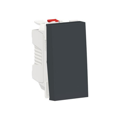 NU310654 - SE UNICA MODULAR ВЫКЛЮЧАТЕЛЬ 1-клавишный, кнопочный, сх. 1, 10 A, 1 мод, АНТРАЦИТ, Schneider Electric