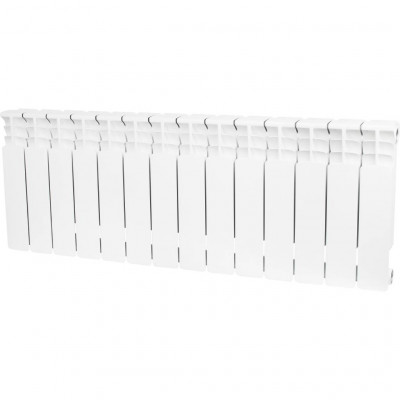 STOUT Space 350 14 секций радиатор биметаллический боковое подключение RAL9016