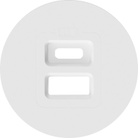 Donel D16 матовый белый  Накладка для розеток USB, DO28633