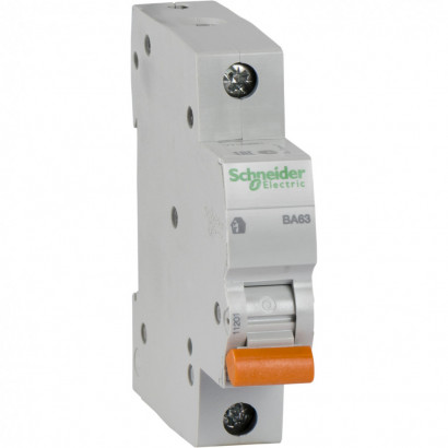 Schneider Electric Домовой ВА63 Автоматический выключатель 1P 6A (C) 4.5kA