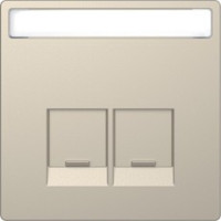 D-Life Накладка 2-ная для 2хRJ45 кат.5/6, сахара