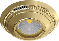 FD1029ROB Fede Светильник встраиваемый круглый ROMA, Bright Gold