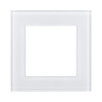 Рамка 1-постовая, стекло белый Kollinger Asthetik AS1WH