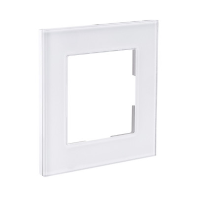 Рамка 1-постовая, стекло белый Kollinger Asthetik AS1WH