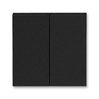Клавиша двойная перекидная для выкл-ля/кнопки пластик черный матовая IP20 ABB LEVIT